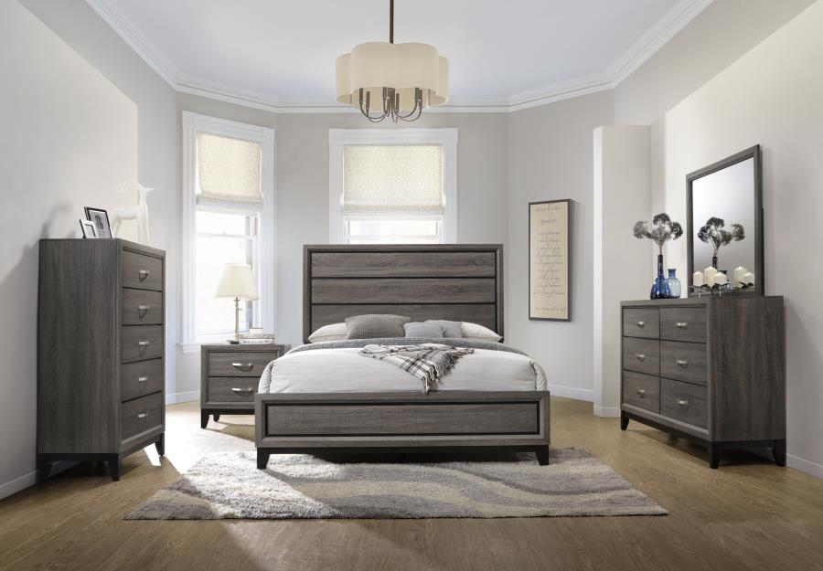 Watson - Watson 6-drawer Dresser Grey Oak and Black