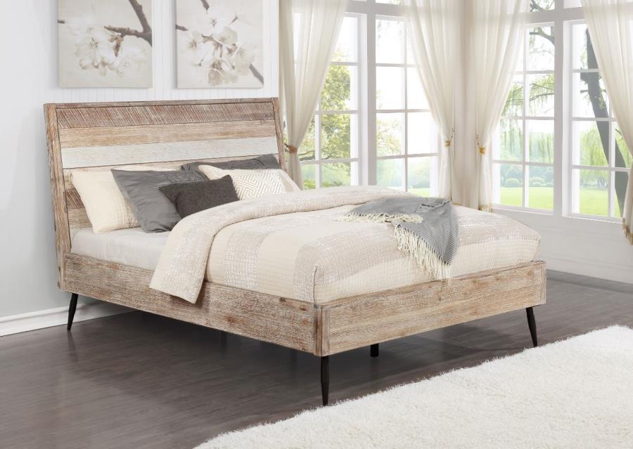 Marlow - Marlow Queen Platform Bed Rough Sawn Multi