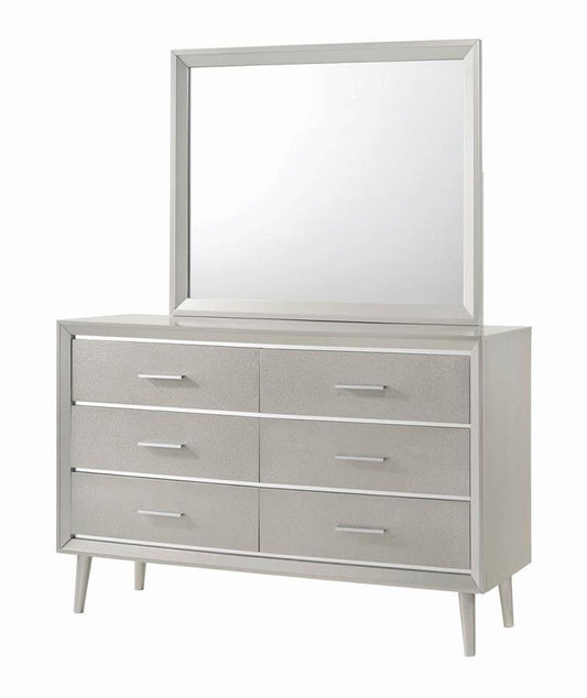 Ramon - Ramon 6-drawer Dresser Metallic Sterling