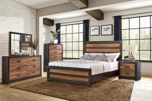 Dewcrest - Dewcrest Queen Panel Bed Caramel and Licorice