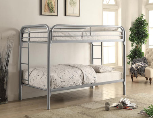 Morgan - Morgan Twin over Twin Bunk Bed Silver