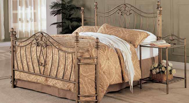 Sydney - Sydney Eastern King Bed Antique Brushed Gold