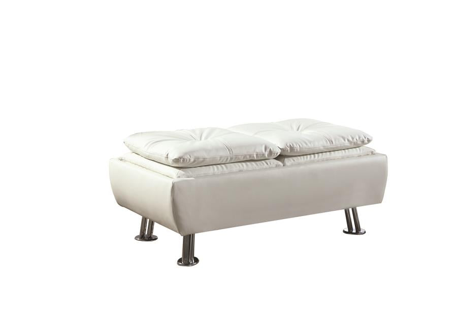 Dilleston - Dilleston Storage Ottoman with Removable Trays White