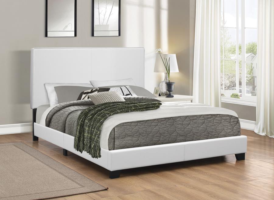 Mauve - Mauve Full Upholstered Bed White