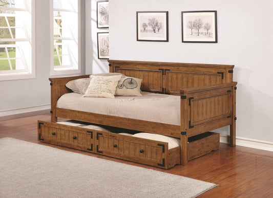 Oakdale - Oakdale Twin Daybed Rustic Honey