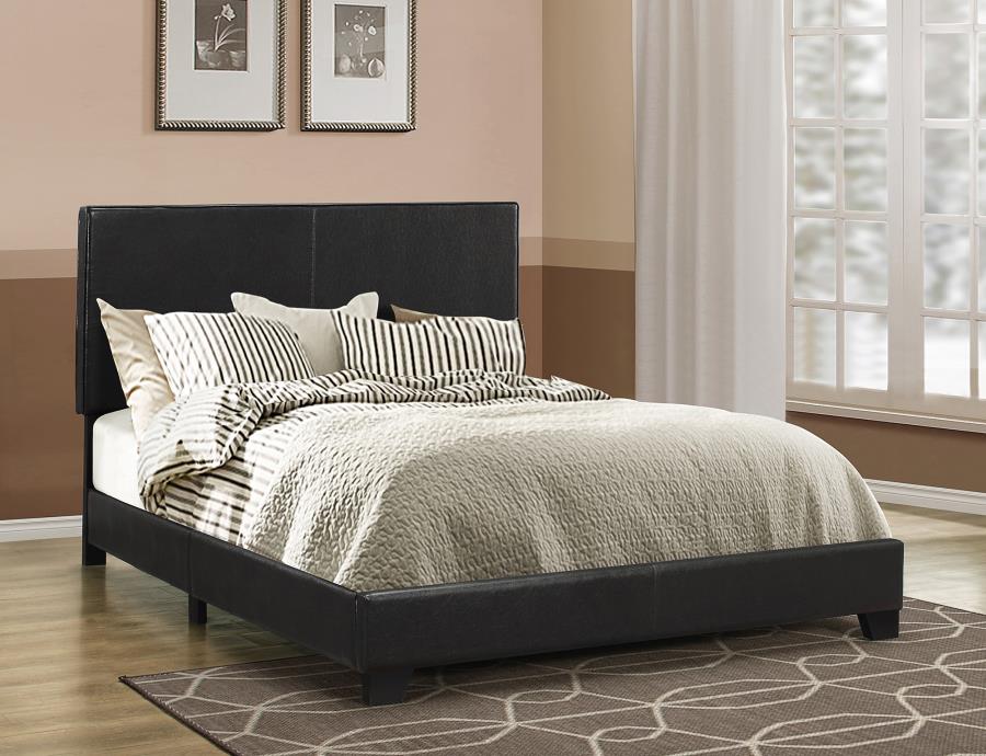 Dorian - Dorian Upholstered California King Bed Black