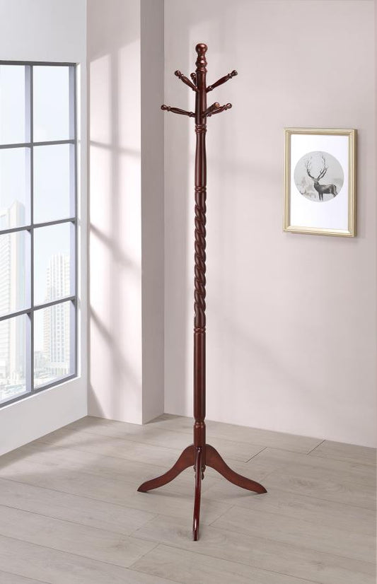 Riona - Riona 2-tier Coat Rack Merlot