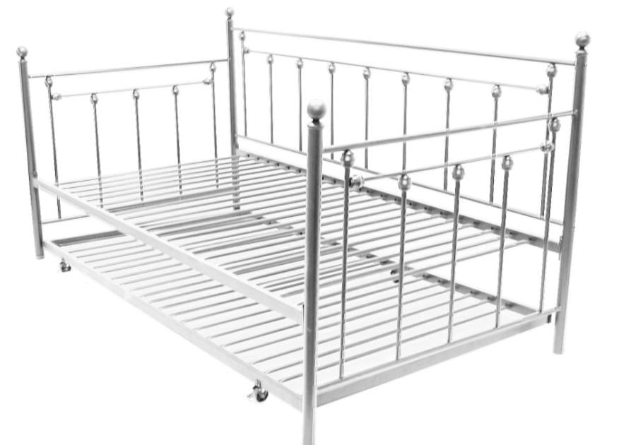 Nocus - Nocus Spindle Metal Twin Daybed with Trundle