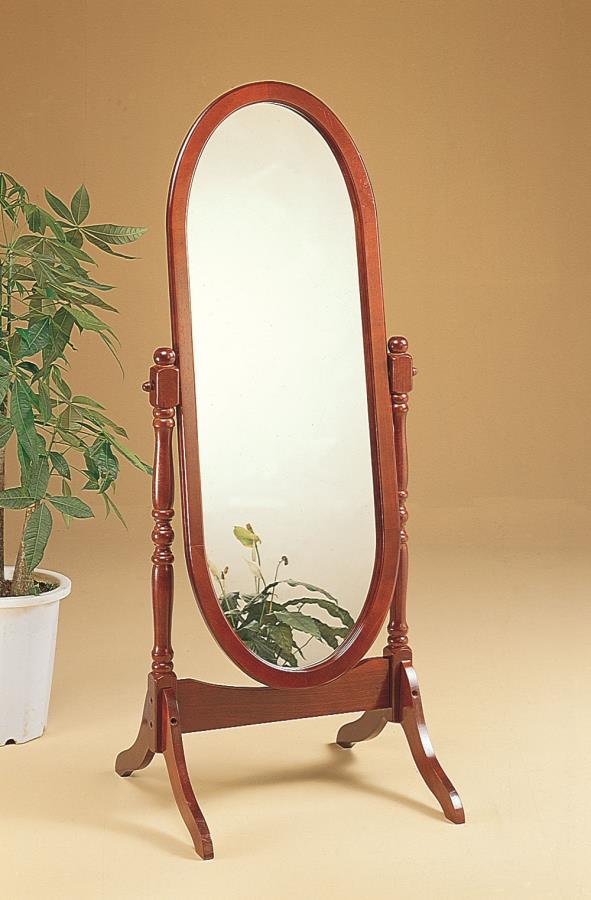 Foyet - Foyet Oval Cheval Mirror Merlot