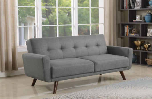 Hilda - Hilda Tufted Upholstered Sofa Bed Grey