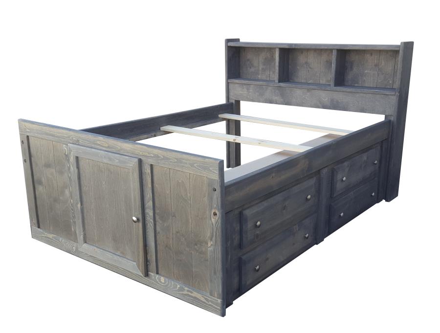 Wrangle Hill - Wrangle Hill Twin Storage Bed Gun Smoke