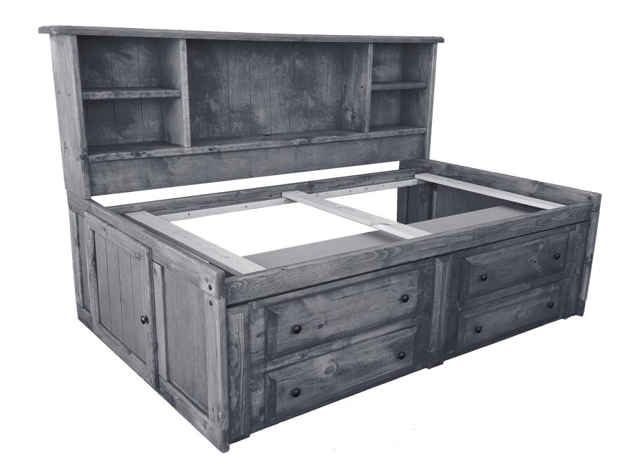 Wrangle Hill - Wrangle Hill Twin Storage Daybed Gun Smoke
