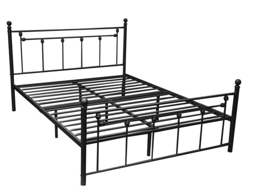 Canon - Canon Metal Slatted Headboard Platform Bed