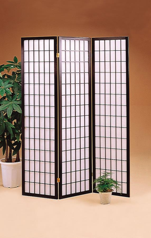 Carrie - Carrie 3-panel Folding Screen Black and White