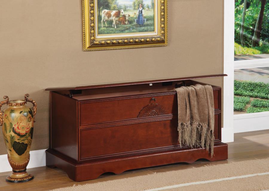 Paula - Paula Rectangular Cedar Chest Warm Brown