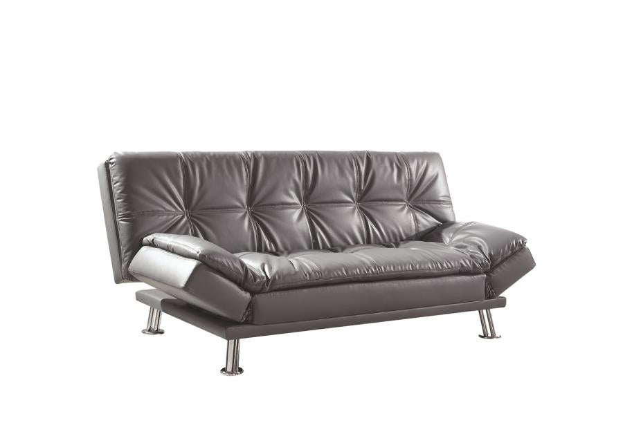 Dilleston - Dilleston Tufted Back Upholstered Sofa Bed Grey