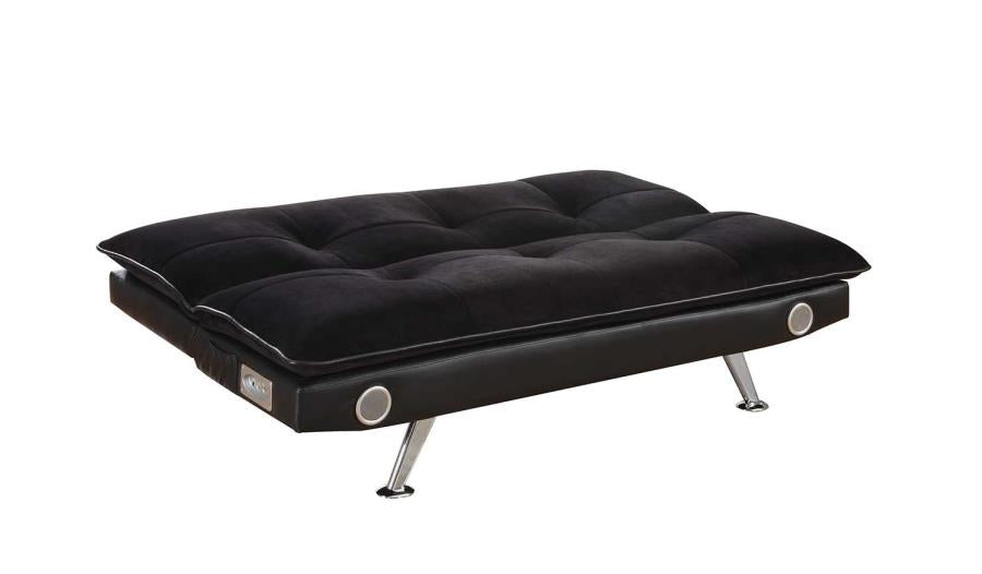 Odel - Odel Upholstered Sofa Bed with Bluetooth Speakers Black