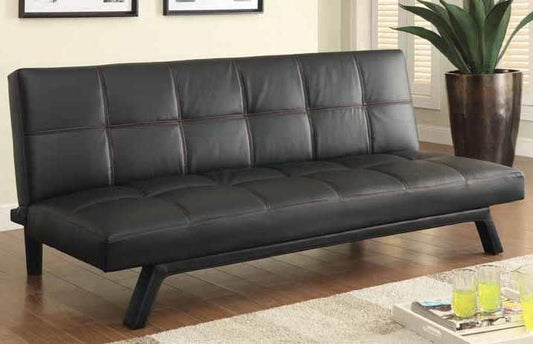 Corrie - Corrie Biscuit-tufted Upholstered Sofa Bed Black