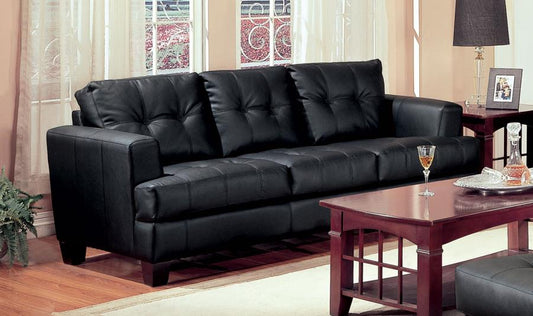 Samuel - Samuel Upholstered Tufted Sofa Black