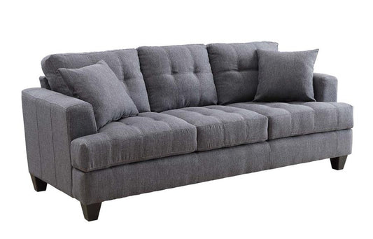 Samuel - Samuel Tufted Sofa Charcoal