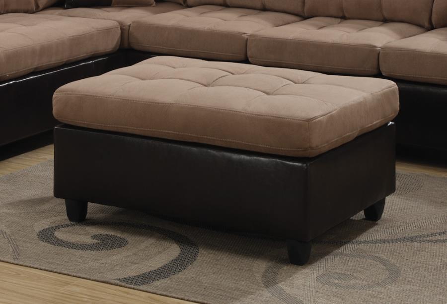 Mallory - Mallory Rectangular Upholstered Tufted Ottoman