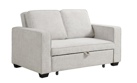 Helene - Helene Upholstered Sleeper Sofa Bed Beige