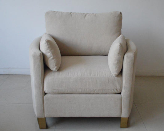 Corliss - Corliss Upholstered Arched Arms Chair Beige