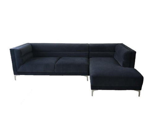 Hetfield - Hetfield Upholstered Channeled Tufted Sectional Indigo