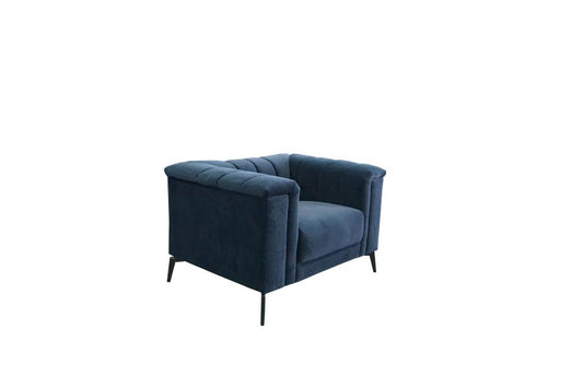 Chalet - Chalet Tuxedo Arm Chair Blue