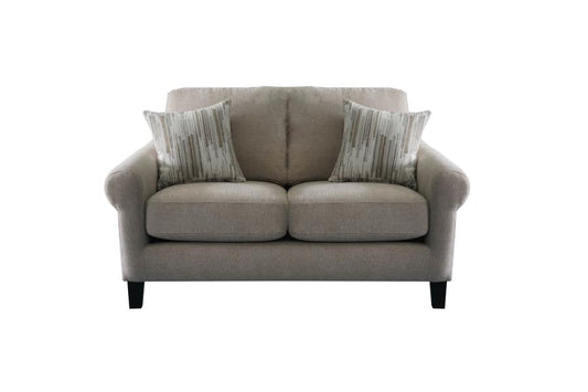 Nadine - Nadine Upholstered Round Arm Loveseat Oatmeal