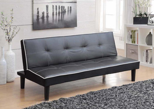 Katrina - Katrina Tufted Upholstered Sofa Bed Black