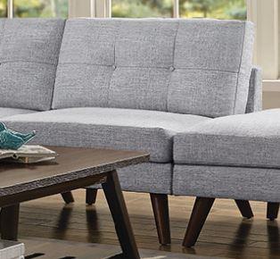 Churchill - Churchill Button Tufted Armless Chair Grey