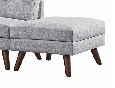 Churchill - Churchill Ottoman with Tapered Legs Grey