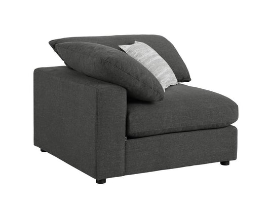 Serene - Serene Upholstered Corner Charcoal