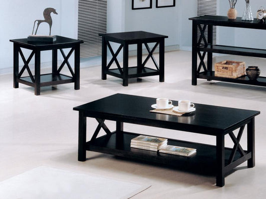 Rachelle - Rachelle 3-piece Occasional Table Set Deep Merlot
