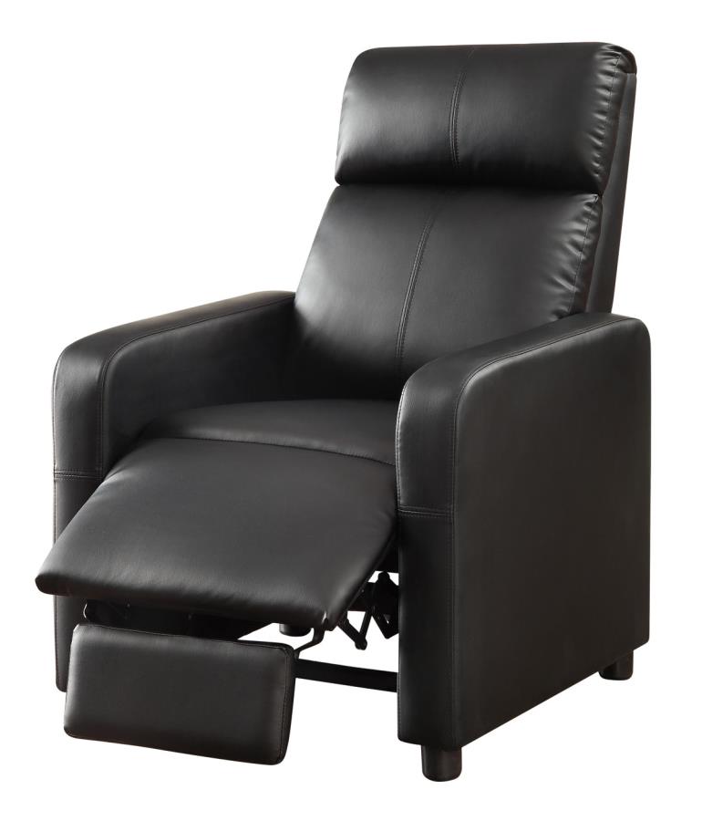 Toohey - Toohey Home Theater Push Back Recliner Black