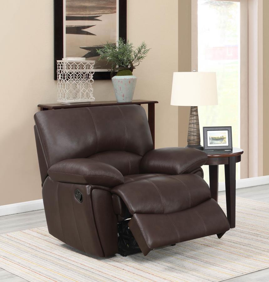 Clifford - Clifford Pillow Top Arm Recliner Chocolate