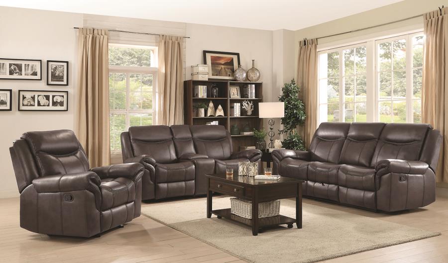 Sawyer - Sawyer Upholstered Glider Recliner Cocoa