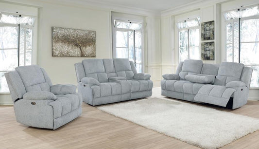 Waterbury - Waterbury Upholstered Power Sofa Grey