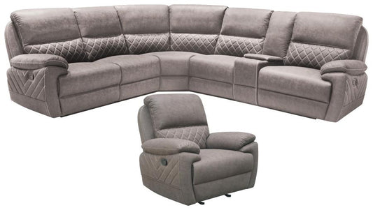 Variel - Variel 6-piece Modular Motion Sectional Taupe