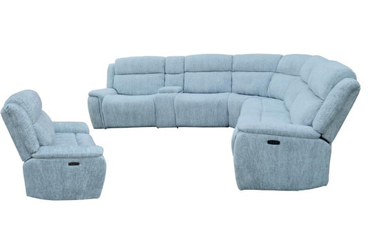 Wagner - Wagner 6-piece Modular Power^2 Sectional Light Grey