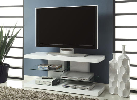 Cogswell - Cogswell 2-shelf TV Console Glossy White