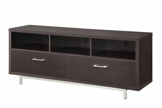 Casey - Casey 2-drawer Rectangular TV Console Cappuccino