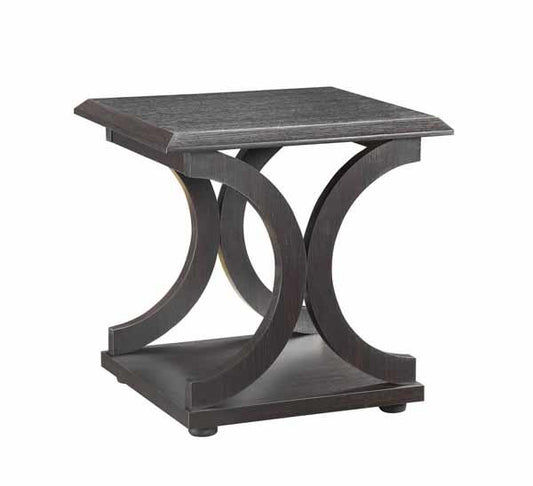 Shelly - Shelly C-shaped Base End Table Cappuccino
