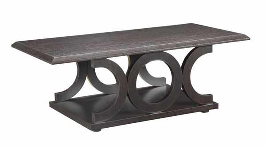 Shelly - Shelly C-shaped Base Coffee Table Cappuccino