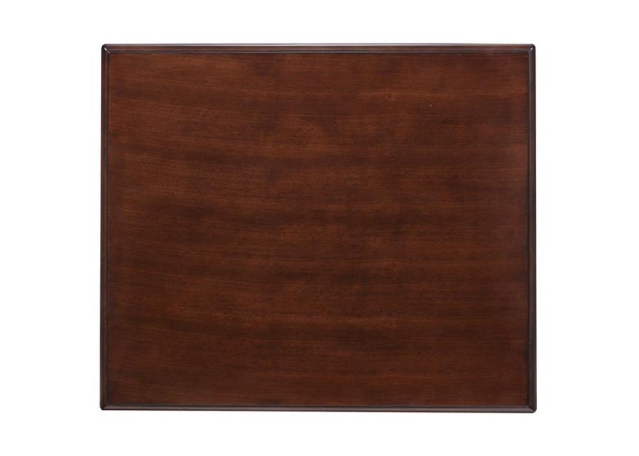 Layla - Layla Rectangular End Table Dark Cherry and Antique White