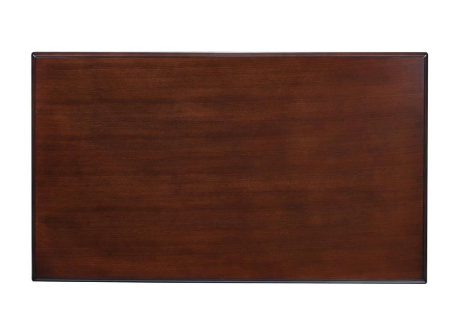 Layla - Layla Rectangular Coffee Table Dark Cherry and Antique White