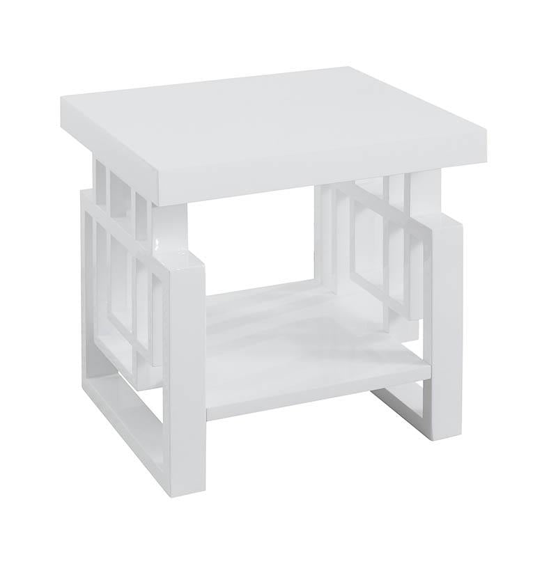Schmitt - Schmitt Rectangular End Table High Glossy White