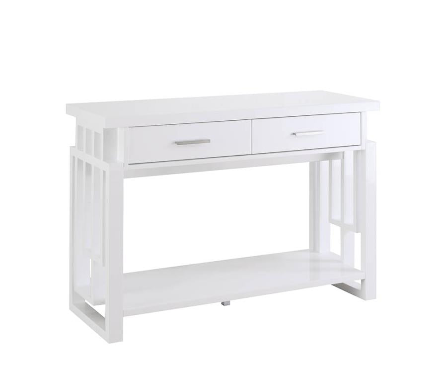 Schmitt - Schmitt Rectangular 2-drawer Sofa Table High Glossy White