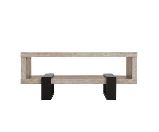 Dinard - Dinard Coffee Table with Shelf Grey Driftwood